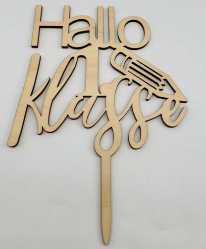 Hallo 1. Klasse - Cake Topper