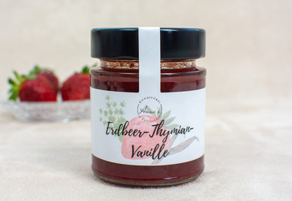 Erdbeer-Thymian-Vanille Fruchtaufstrich