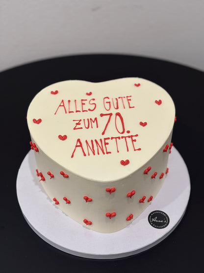 Simple Heart Cake