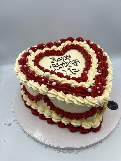 Ruffle Vintage Heart