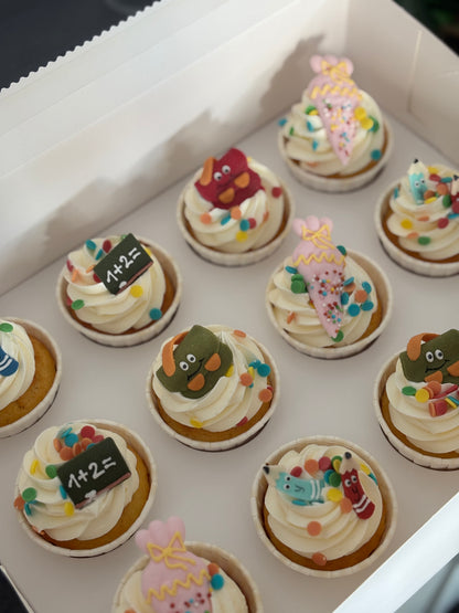 Cupcakes bunter Schulanfang