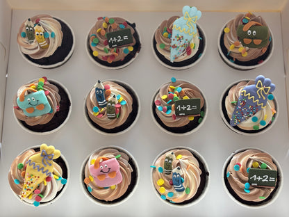 Cupcakes bunter Schulanfang