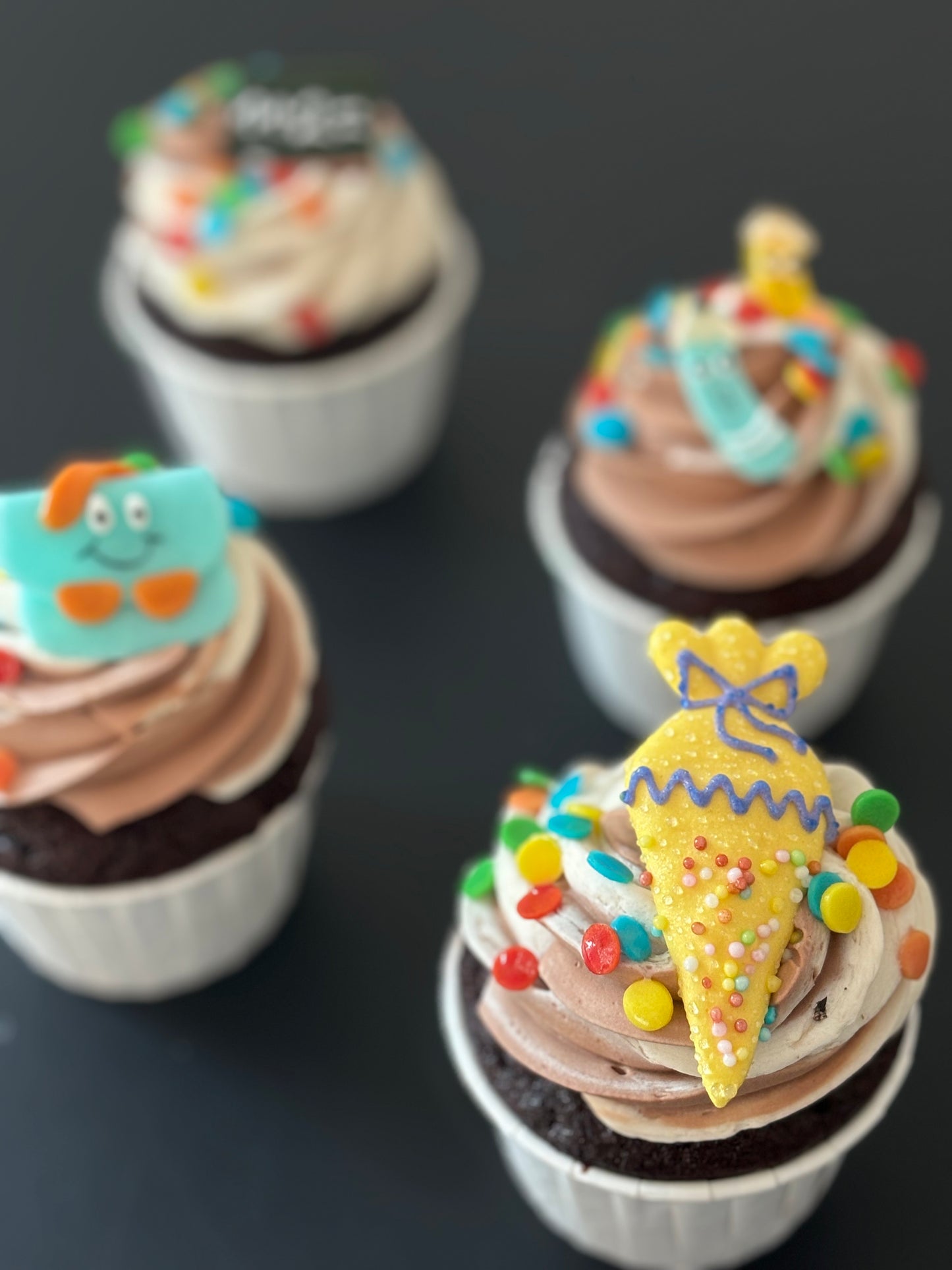Cupcakes bunter Schulanfang