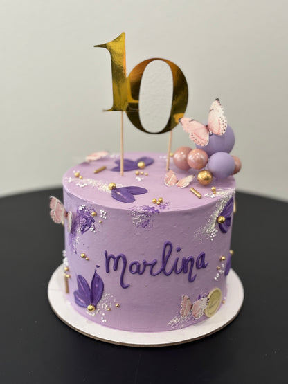 Lila Butterfly Torte