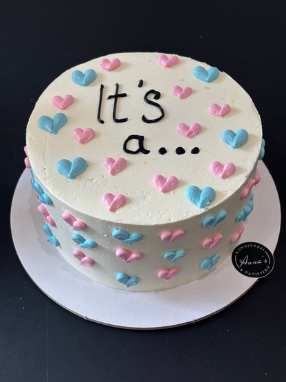 Gender Reveal Torte 1