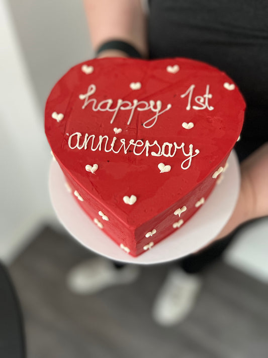 Simple Heart Cake